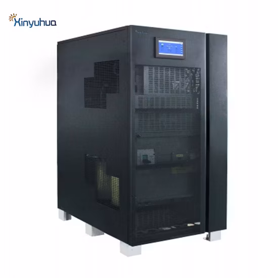 Fonte de alimentação de torre de alta frequência 1K/2K/3K/6K/10K/15K/20kVA UPS on-line para pequenos data centers